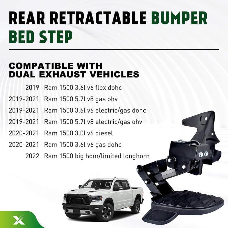XIMAKA 82215289AG Retractable Bedstep Bumper Step