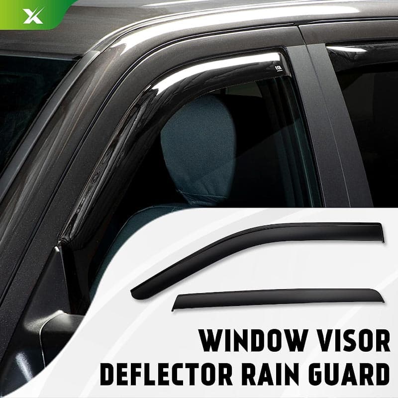 Tape-on Window Visor Deflector Rain Guard Compatible with 2022 2023 Toyota Tundra Crew cab