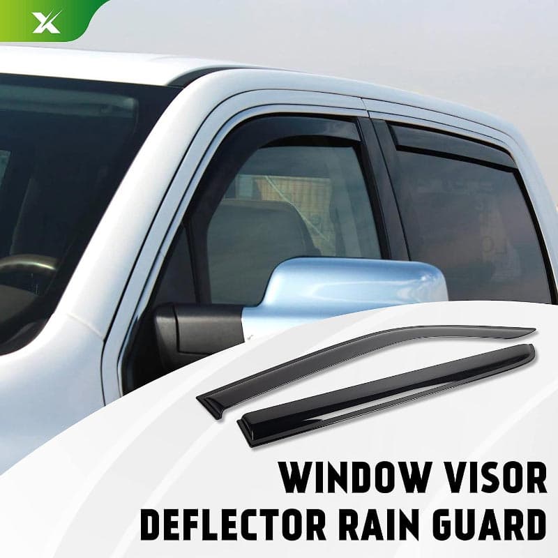 Tape-On Side Window Visor Deflector Rain Guards